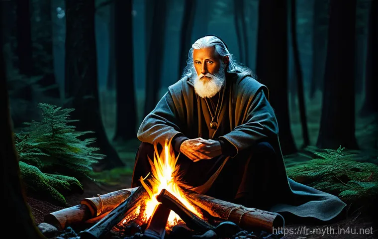 드루이드의 마법과 의식 - **Prompt:** "A wise and serene female Druid, with long, flowing hair adorned with subtle natural ele...