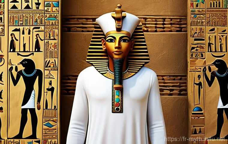 오시리스와 죽음의 신 - **A Benevolent Pharaoh's Reign and Looming Betrayal:**
    An opulent scene in ancient Egypt, depict...